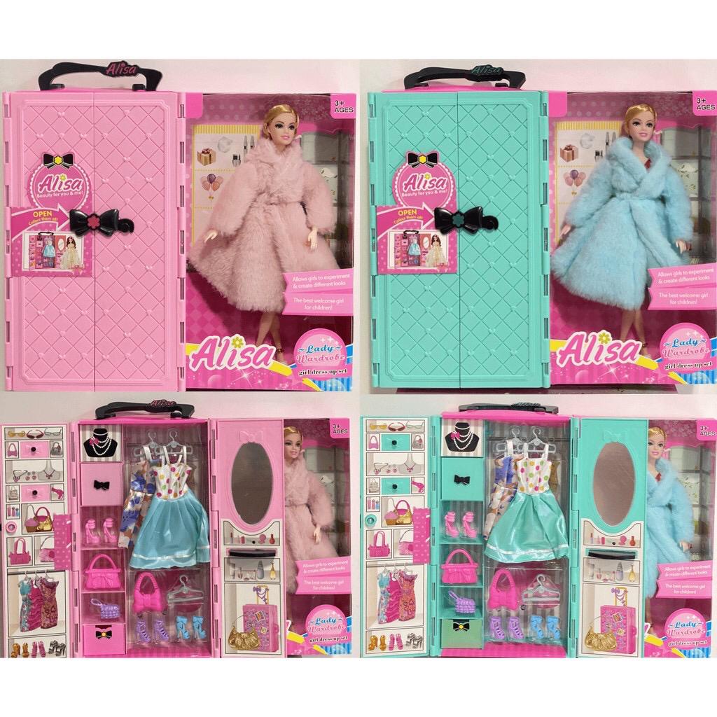 barbie case for dolls and clothes