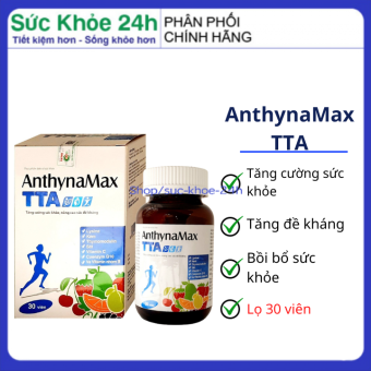 Viên uống AnthynaMax TTA giúp tăng cường sức khỏe, nâng cao sức đề kháng – hộp 30 viên
