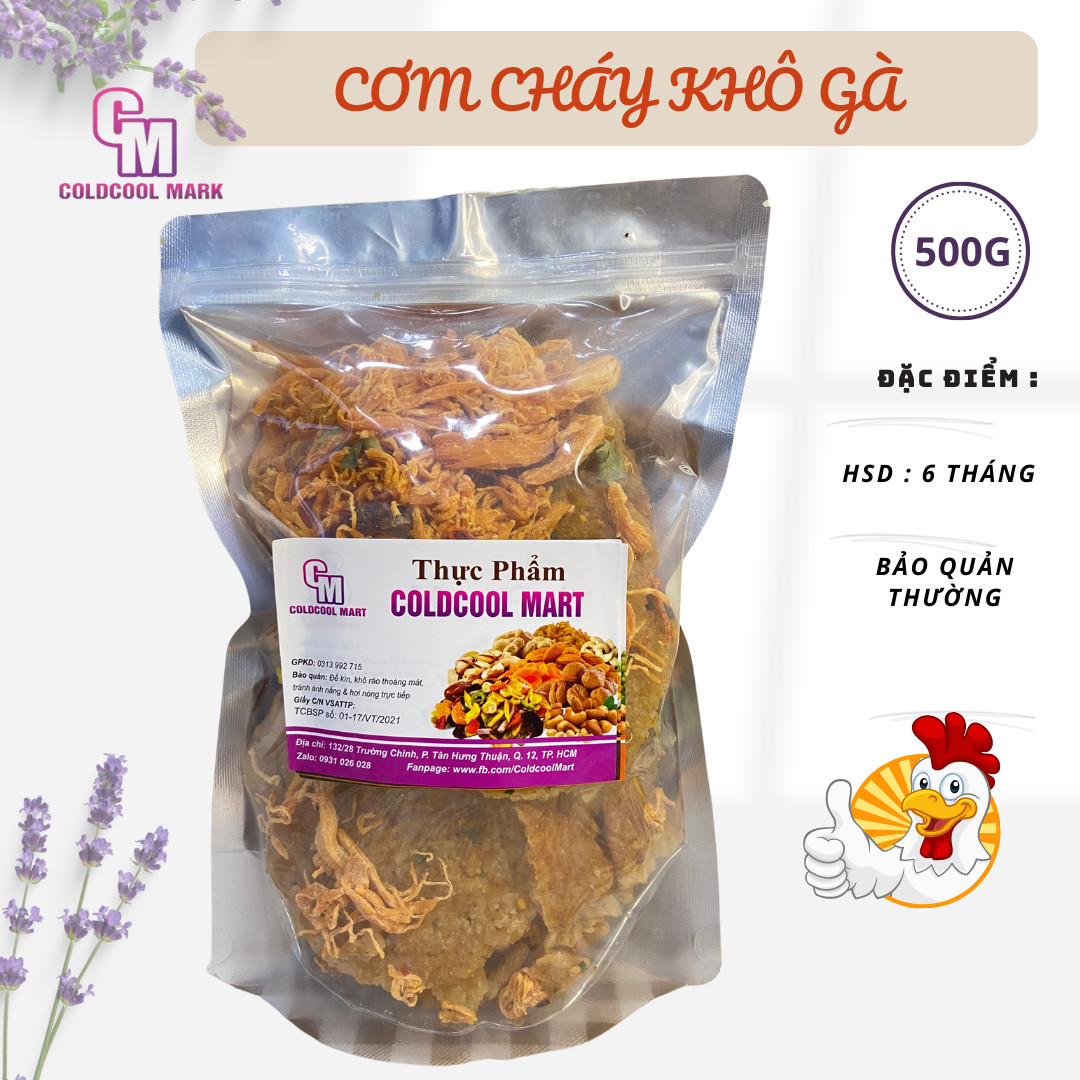 Cơm cháy lắc khô gà 500g coldcool mart