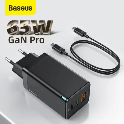Baseus EU 65W GaN2 Pro USB C Charger Quick Charge 4.0 3.0 QC4.0 QC PD3.0 PD USB-C Type C Fast USB Charger For Macbook Pro iPhone Samsung (3)