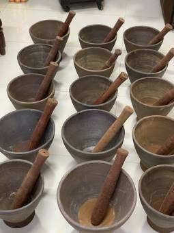 Bộ Cối Đất nung làm gỏi đu đủ (Somtam) Thái Lan