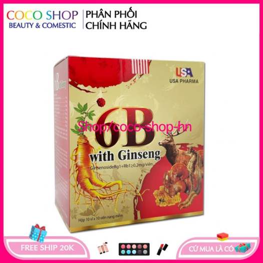 Vitamin tổng hợp 6B With Ginseng bồi bổ cơ thể, tăng sức đề kháng cho trẻ em người lớn Hộp 100 viên