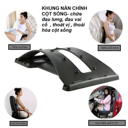 Dụng Cụ Massage Lưng Giảm Đau Cột Sống, Khung Nắn Chỉnh Cột Sống, Khung Định Hình Cột Sống Thoát Vị Đĩa Đệm, Chống Đau Thắt Lưng, Gù Lưng, Dụng Cụ Mát Xa Bấm Huyệt Giảm Đau Lưng