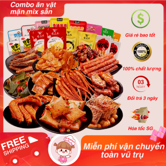 🔴SHIP COD🔴 [500gr] Combo ăn vặt đồ mặn mix - Ăn vặt nội địa Trung - Ăn vặt Bà Beo