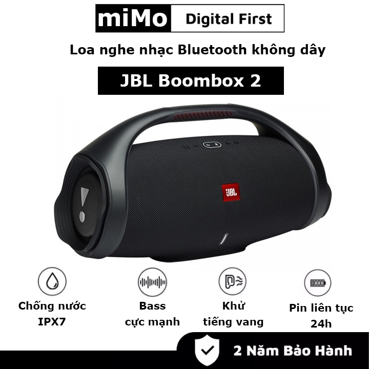 Loa bluetooth jbl boombox 2 loa jbl boombox 2, pin 24h, ipx7, bluetooth 5.1 nơi bán loa bluetooth jbl boombox 2 giá rẻ loa bluetooth jbl boombox 2 đen - giá tốt, chính hãng