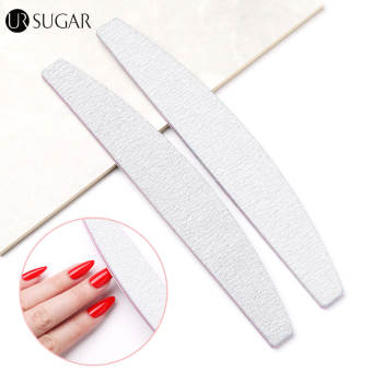1/5 Cái Dũa Móng Tay Bán Nguyệt Chuyên Nghiệp Giấy Nhám 100/180 Dũa Đánh Bóng Dụng Cụ Làm Móng Dụng Cụ Làm Móng