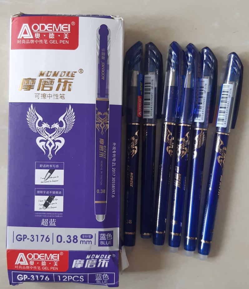 Bút gel xóa được, luyện chữ, ngòi kim gp-3176 aodemei
