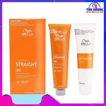 BỘ THUỐC DUỖI TÓC WELLA CREATINE STRAIGHT 100ML*2