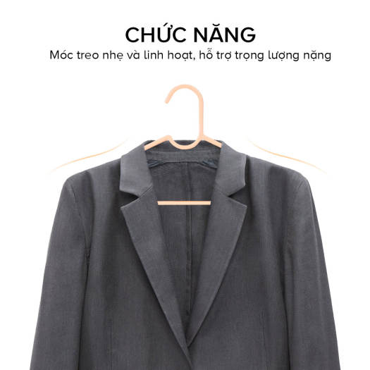 Combo 10 Móc nhựa treo Móc quần áo thương hiệu Miniso