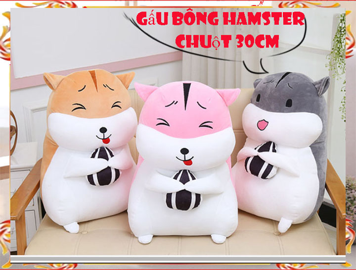 Gấu bông gối ôm Đồ chơi thú nhồi bông cao cấp 30cm