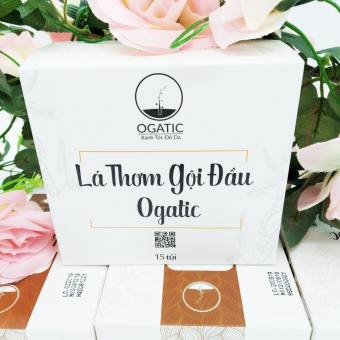 LÁ THƠM GỘI ĐẦU  OGATIC HỘP 15 GÓI - Hàng Chính Hãng - Từ thảo dược  Tự nhiên