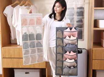 Túi Treo Đồ Lót, Tất Vớ Có Móc Treo Gồm 2 Mặt 30 Ô Ngăn Tiện Lợi Giúp Sắp Xếp Đồ Gọn Gàng Ngăn Nắp