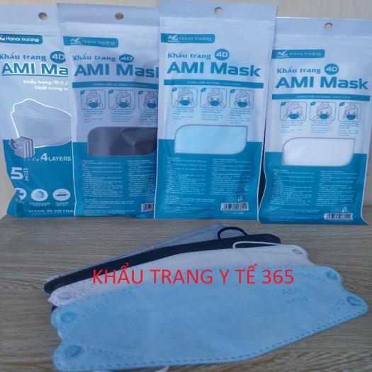 Thùng 300 Chiếc Khẩu trang y tế 4D,AMI MASK KF94, Cá, Chuẩn 4 Lớp Kháng Khuẩn