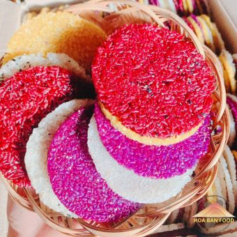 Bánh khẩu chí chọp HOA BAN FOOD thơm ngon loại 1 (túi 1kg)  Đặc sản bánh khẩu xén, khẩu chí chọp (bánh giòn tan) người Thái Mường Lay - Điện Biên