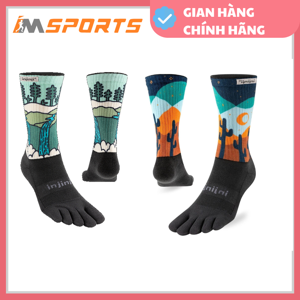 Injinji RUN MINI CREW LIGHTWEIGHT ToeSocks/Five Finger Socks - Running  Marathon Workout Sports Training Toe Socks五指袜