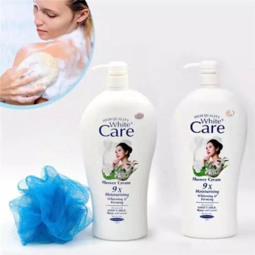 Sữa Tắm Dê White Care 9x Cao Cấp Chai Khổng Lồ 1200ml, (Date: 36 Tháng) Hương Thơm Quyến Rũ - Sữa Tắm Dê Care Cho Làn Da Mịn Màng Như Lụa