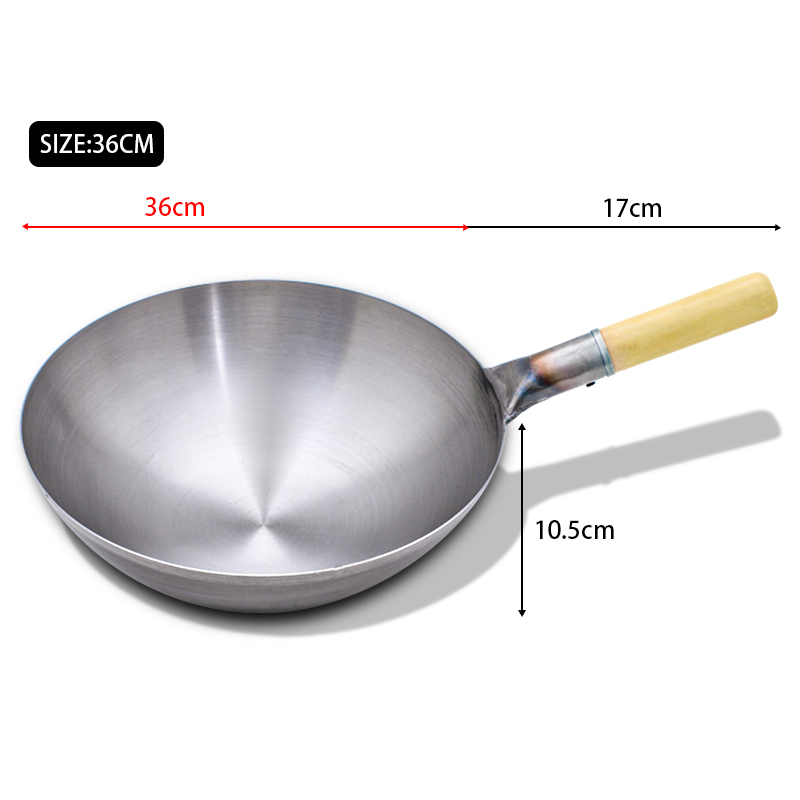 Konco Chảo Gang Không Tráng Phủ Nồi Nấu Ăn Bằng Sắt Thủ Công Truyền Thống Trung Quốc Chảo Chống Dính