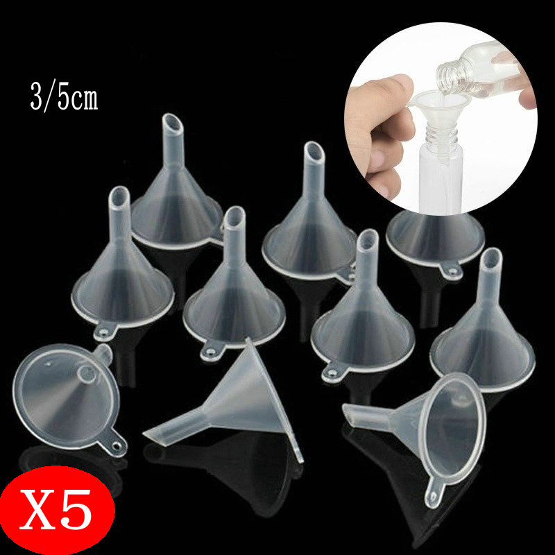 Betterlife store 5 cái phễu trong suốt 3/5cmmini dụng cụ nhà bếp đặc biệt cho chai khuếch tán nước hoa phễu dầu lỏng phòng thí nghiệm mini