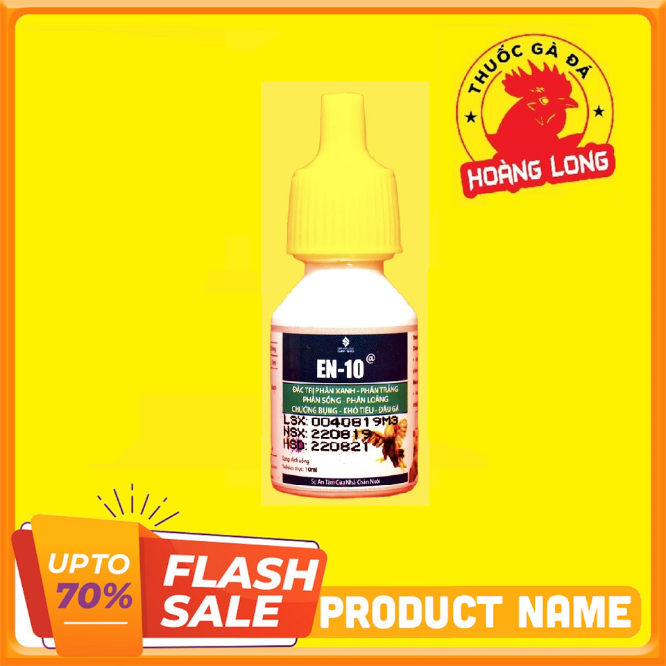 Uv en - 10 đặc khò khè, xỗ mũi cho gà đá 1 lọ 10 ml