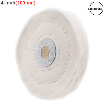 ChgImposs 4 Inch Cotton Đánh Bóng Bánh Xe Mài Đánh Bóng Đệm Bông Cho Kim Loại Đánh Bóng Xe Đánh Bóng