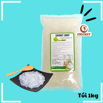 Thạch Dừa Coconut Jerry Túi 1kg - Topping Đồ Uống Thanh mát giải nhiệt mùa hè, đặc sản Bến Tre, đồ ăn vặt Sài Gòn