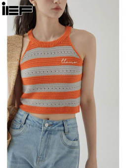 Áo yếm nữ sọc ief mùa xuân và mùa hè