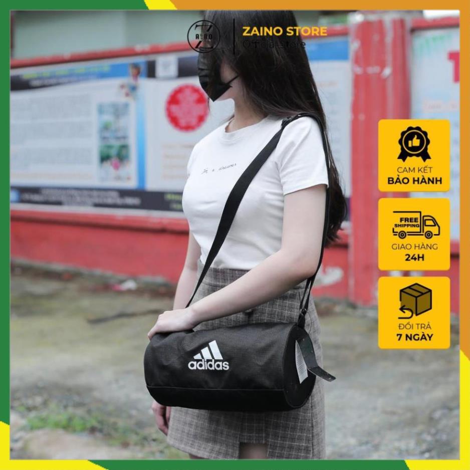 Túi tập gym mini Adidas , Túi trống nhỏ gọn chất dù polyester