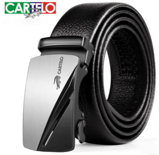 Thắt lưng da nam cao câp CARTELO -101, 104, 105, 73.  Thắt lưng  nam da bò. Dây lưng nam, dây nịt nam rộng 3,5cm [MYGOOD]