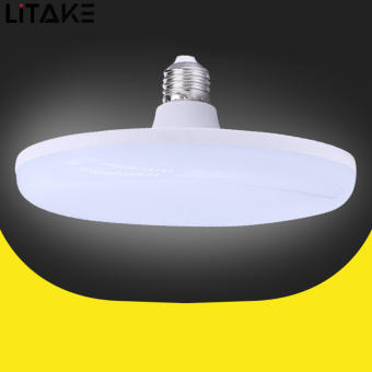 🔥LITAKE-Ready Stock🔥 Bóng Đèn Led 50W E27 Đèn Chiếu Sáng Hình Đĩa Bay Ánh Sáng Trắng Tiết Kiệm Năng Lượng Ba Chiều