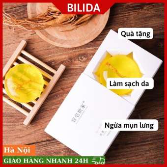 Xà Phòng Nhân Sâm Giảm Mụn Lưng, Mờ Thâm Sáng Da ,Giảm Mụn Cơ Thể, Mụn Lưng - BILIDA