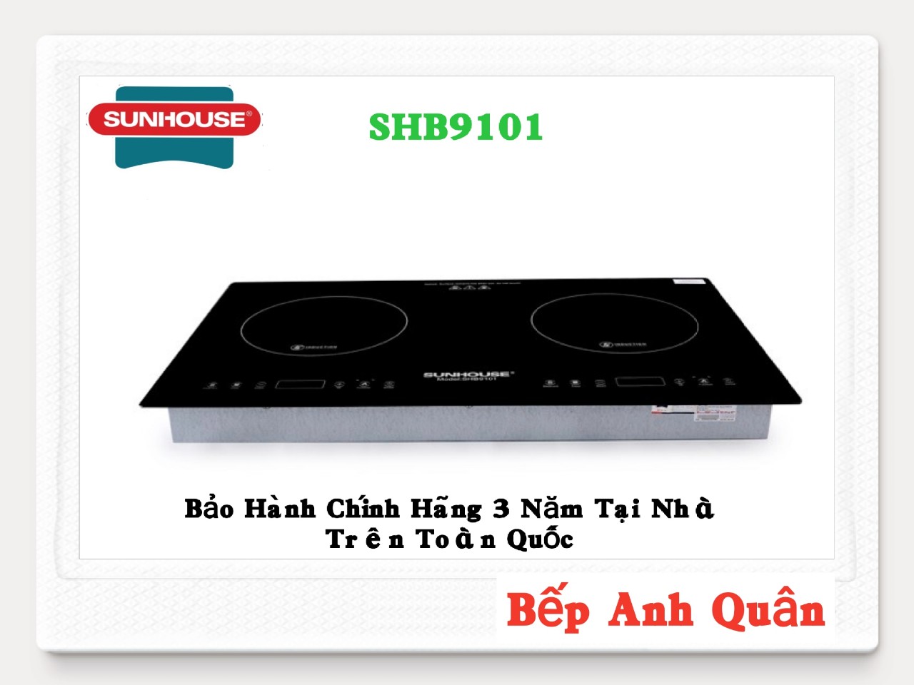 Bếp Từ Đôi Cao Cấp SUNHOUSE SHB9101