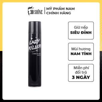 Gôm xịt tóc Lady Killer 360ml thách thức nón bảo hiểm giữ nếp tóc cực đỉnh suốt cả ngày - Chính hãng 30Shine
