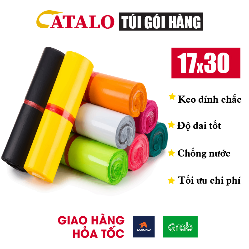 Cuộn 100 Túi Gói Hàng Tự Dính Size 17x30cm - Keo Dán Chắc, Túi Siêu Dai, Chống Thấm Nước, Tiết Kiệm Thời Gian Gói Hàng - Túi gói hàng, túi chuyển phát nhanh, túi niêm phong - BIGSALE 50% -CATALO