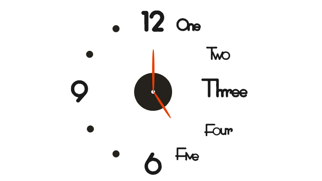 JAM DINDING TEMPEL ANALOG - 3D DIY MODERN CLOCK - BC