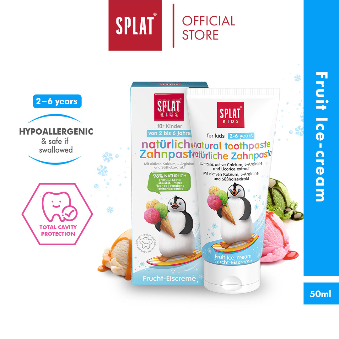 Gambar SPLAT KIDS Series Toothpaste (ages 2 6)   Fruit Ice Cream [50ml] EXP 2024