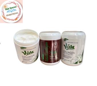 Hấp Dầu xả tóc VIVA 1000ml, Keratin colagen phục hồi tóc hư tổn, khô xơ, siêu bóng mềm mượt, hương chane_Hair forever love