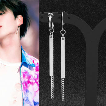 Bông tai nam BTS Jungkook xỏ lỗ kẹp vành