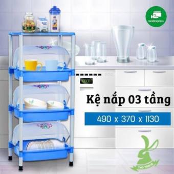 Kệ trạn úp chén bát có nắp đậy Việt Nhật, giá rẻ.Siêu Bền. 2 3 4 tầng