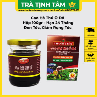 Cao hà thủ ô đỏ giảm rụng tóc nguyên chất Thanh Uyên Đà Lạt hộp 100gr cao cấp giúp ngủ ngon, bổ máu, giảm đau đầu