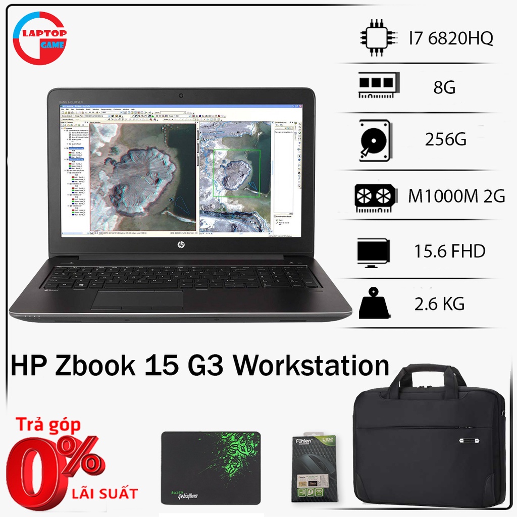 [Trả góp 0%]khủng đồ họa và game - HP Zbook 15 G3 core i7 6820hq 8g ssd256gvga M1000M vga m2000m màn 15.6 fhd dòng laptop đồ họa cao cấp