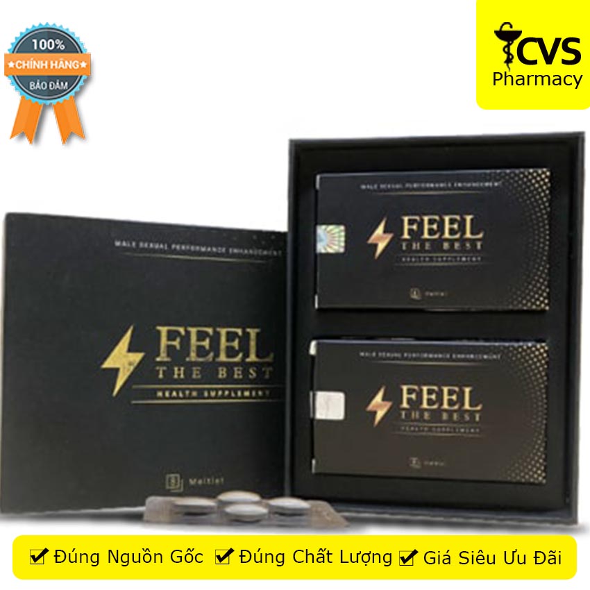 Viên Uống FEEL THE BEST hỗ trợ làm chậm quá trình mãn dục ở nam giới hộp 8v , Cvspharmacy