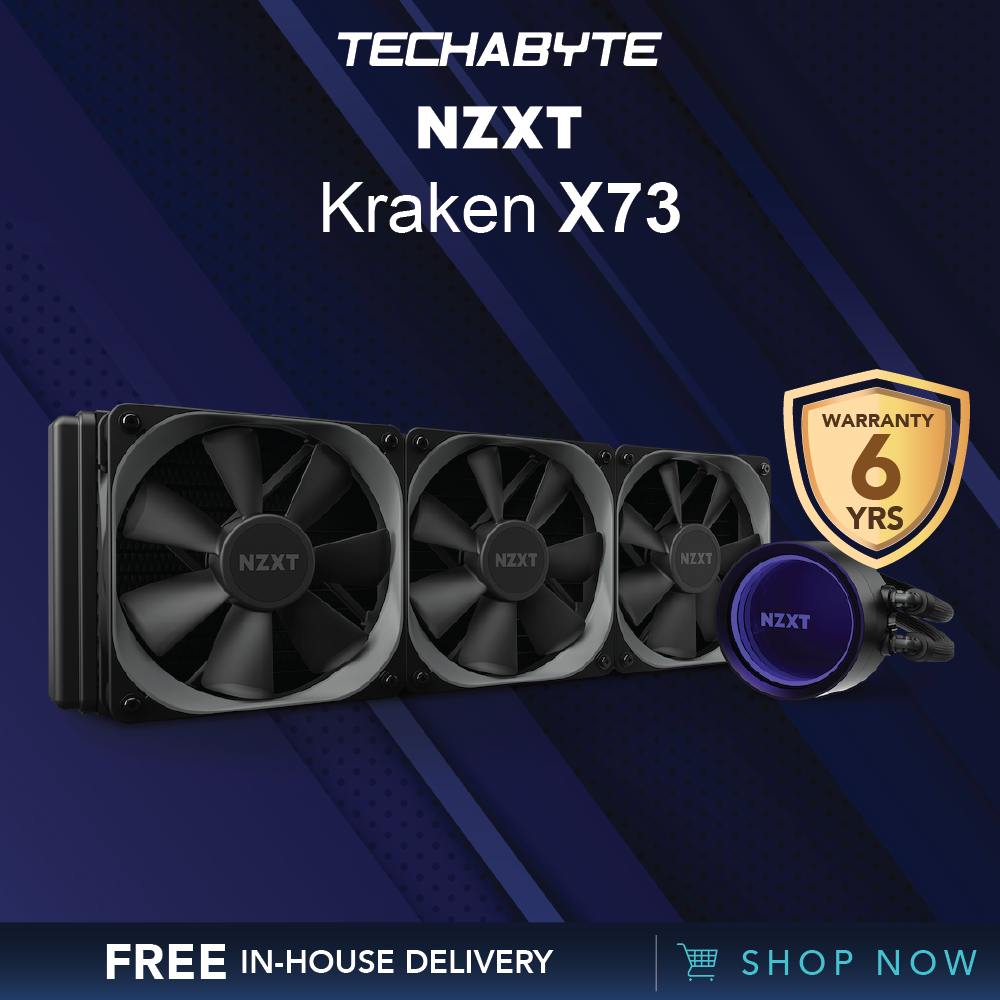 NZXT Kraken Z73 360mm CPU Liquid Cooler, Customization LCD