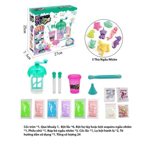 Kit Làm Slime Sắc Màu Vui Nhộn - Bộ Đồ Chơi Slime Mây Cầu Vồng An Toàn Cho Bé - Smarthome Toys
