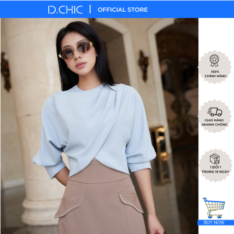 Áo cổ tròn vạt vắt chéo D.CHIC MS: 1812067
