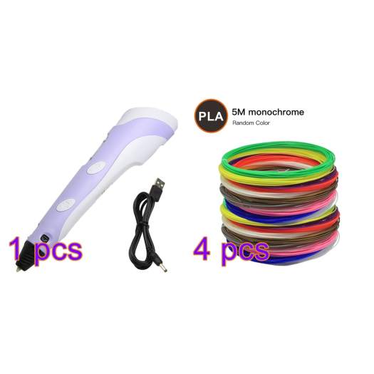 Bộ Bút In 3D Dụng Cụ Vẽ Bút Vẽ Tranh Graffiti 3D Đồ Chơi Cho Trẻ Em Đồ Thủ Công Tự Làm Máy In 3D PLA Nạp Đầy Dây Tóc