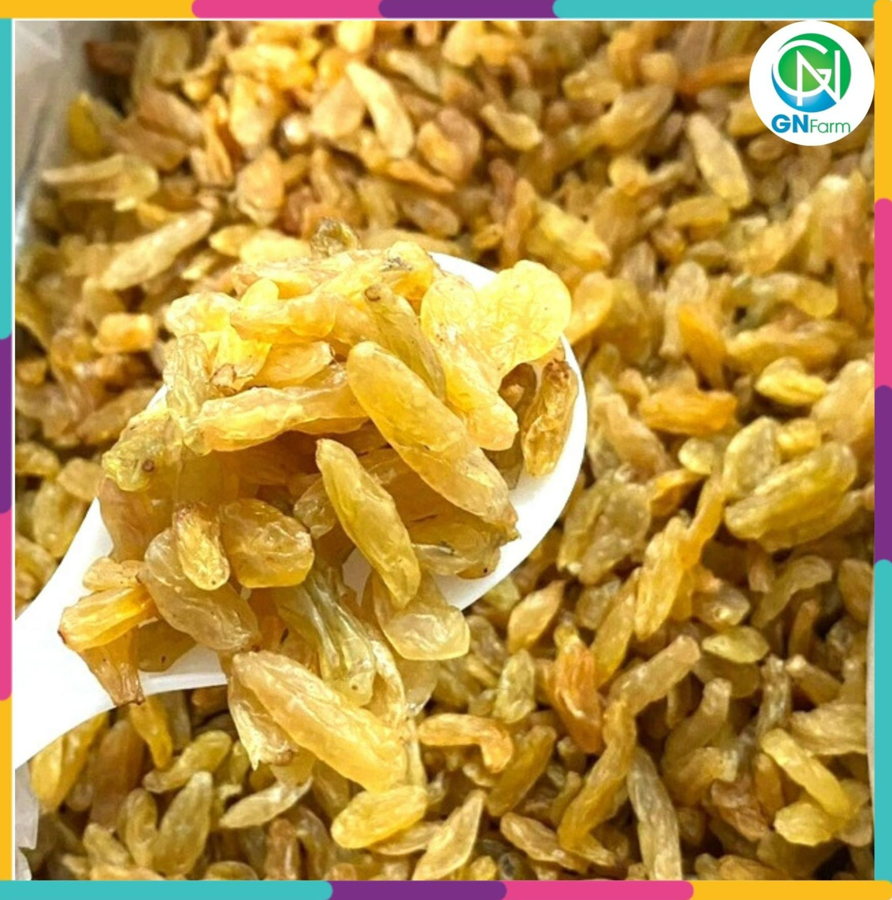 Nho khô ấn độ golden raisin nhập khẩu chính hãng - túi 1kg