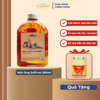 Mật ong Saffron Nhụy Hoa Nghệ Tây Saffron Việt Nam Chai Thủy Tinh 335g