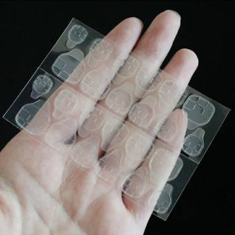 Miếng dán Silicon giữ móng giả 2 mặt, vỉ 24 miếng loại tốt giá rẻ