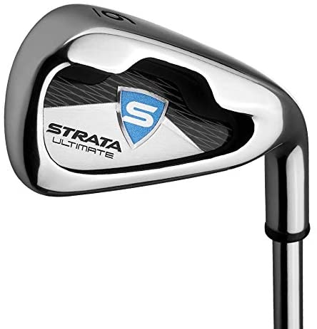 Callaway Men's Strata Complete 16 Piece Golf Club Set Includes: Driver, 3 wood, 4 and 5 Hybrid, 6 - 9 Iron, PW and SW, Putter, Stand Bag, 4 Head covers Right Handed Hander Set · v12