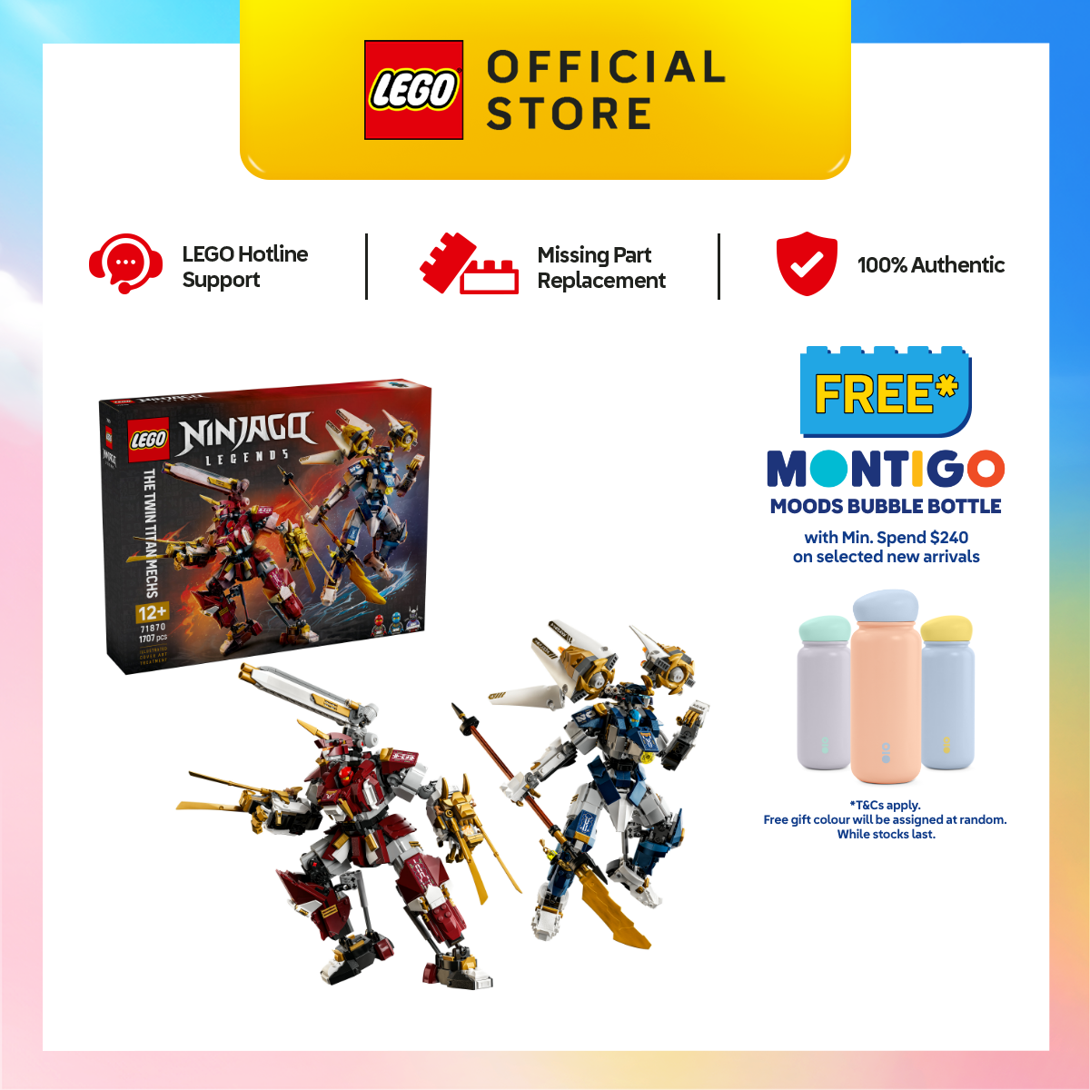 LEGO NINJAGO 71834 Zane's Ultra Combiner Mech Building Set Toys